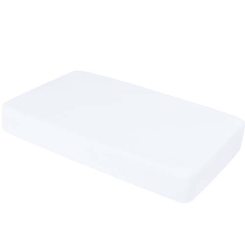 Ntbay 100% Brushed Microfiber Fitted Crib Sheets, Ultra Cozy and Soft Crib Sheet for Standard Crib and Toddler Mattresses, Boys, Girls, Unisex, 28" x 52", White