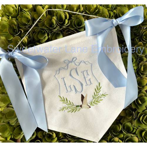 Custom Baby Banner, Welcome Banner, Hospital Door Sign, Baby Shower with BOWS