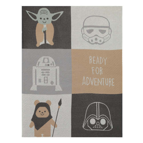 Star Wars The Force Knit Baby Blanket - Yoda/Ewok/R2-D2/Vader – Lambs & Ivy