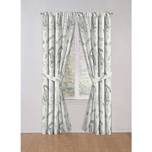 Jay Franco Harry Potter Spellbound 84" Drapes, 84 Inch, Gray