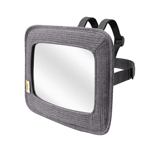GoldBug Soft Sided Rear & Forward Facing Safety Mirror for Baby & Toddler - Shatter Resistant - Jumbo Baby Car Mirror