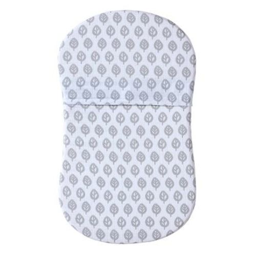 HALO Innovations Bassinest 100% Cotton Fitted Sheet, Color: Gray Leaf