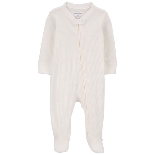 Ivory Baby 1-Piece Thermal Textured Footie Pajamas | Carter’s Oshkosh Canada