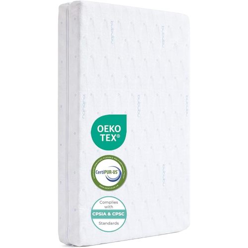 Mini Crib Mattress, Dual-Sided 4" Thick, Portable 24" x 38" -Daycare Travel