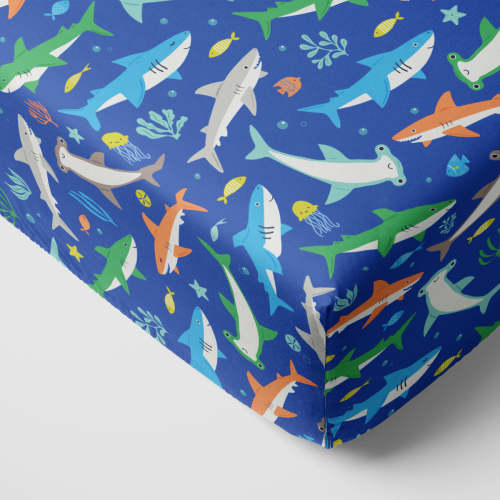 Rad Reef Fitted Crib Sheet