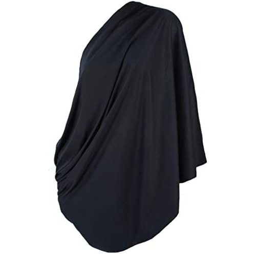 LK Baby Infinity Nursing Scarf Breastfeeding Cover Ultra Soft Premium Jersey Polyester- 100% AZO Free and Safe for Baby (Black)