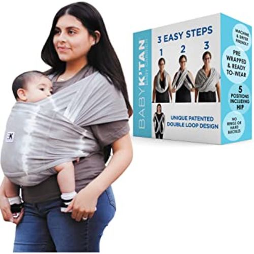 Original Baby K'tan Baby Carrier: Easy Pre-Wrapped, Pillowy Soft, Slip-On, No Rings, No Buckles - 5 in 1 Baby Sling – The Best Hands Free Infant Wrap for Newborns to Toddlers, 7-35lb, Small