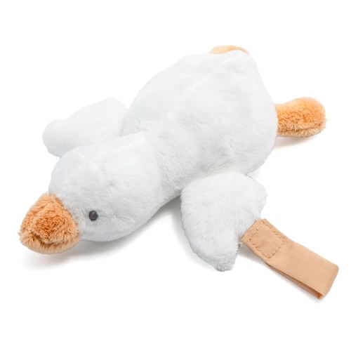 Carter's Duck Plush Rattle with Loop Teether for Infants and Babies
