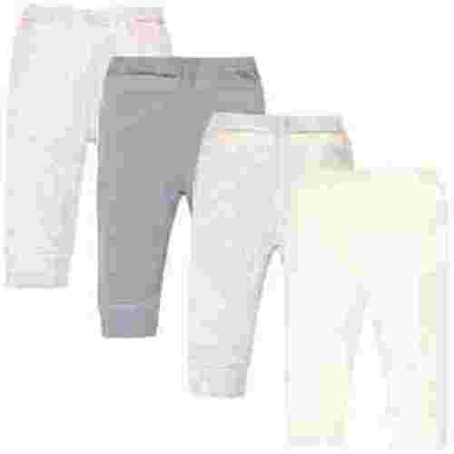 Touched by Nature Baby and Toddler Organic Cotton Pants 4pk, Heather Gray Oatmeal, 0-3 Months