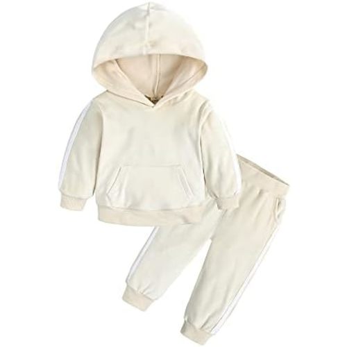 Kids Tales Boy 2Pcs Velvet Hooded Tracksuit