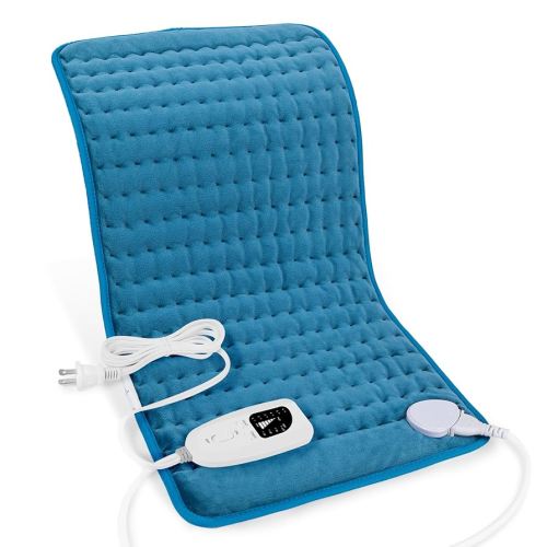 Heating Pads,Electric Heating Pads for Back,Shoulder,Hot Pad for Neck and Arms,Abdomen,Moist Heated Pad for Legs and Knee,Auto Shut Off(Deep Sky Blue, 24''×12'')