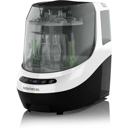 Baby Brezza Bottle Washer Pro Bottle Washer, Sterilizer & Dryer- No Sink Hookup, All-in-One Cleaner for Bottles, Parts & Sippy Cups-Fast, Effortless, Time-Saving Cleaning with No Hand Washing Required
