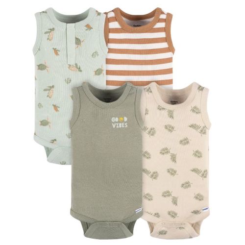 Gerber Baby Boys' Onesies Bodysuits - 4-Pack