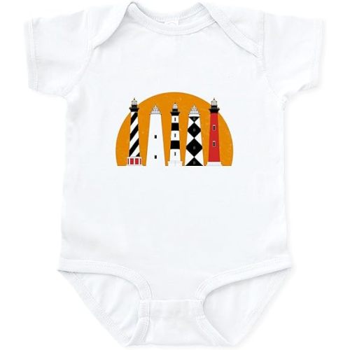 CafePress OBX Family Trip Outer Banks Lighthouses Body Suit Cute Infant Bodysuit Baby Romper