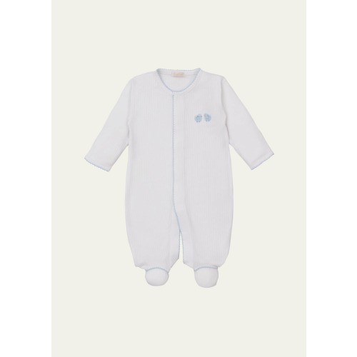 Boy's Premier Baa Baa Baby Sheep Embroidered Footie, Size Newborn-9M