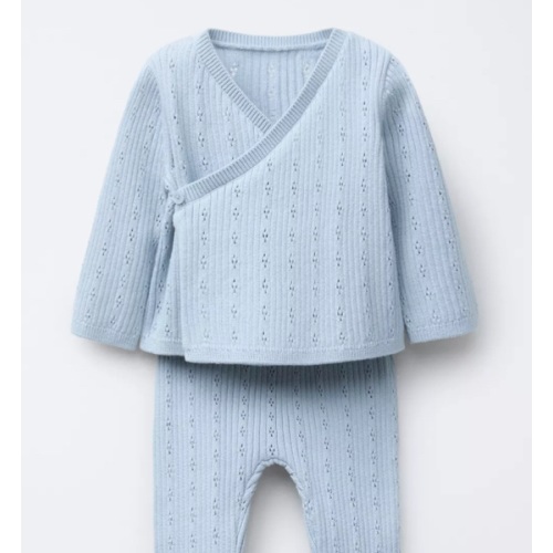 TOTAL LOOK KNIT JACKET AND LACE PANTS | ZARA United States