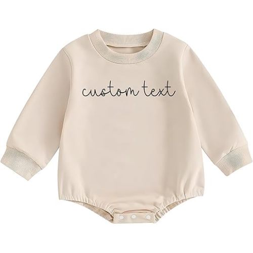 Locobongo Personalized Baby Romper & Sweater - Newborn Baby Shower Outfit