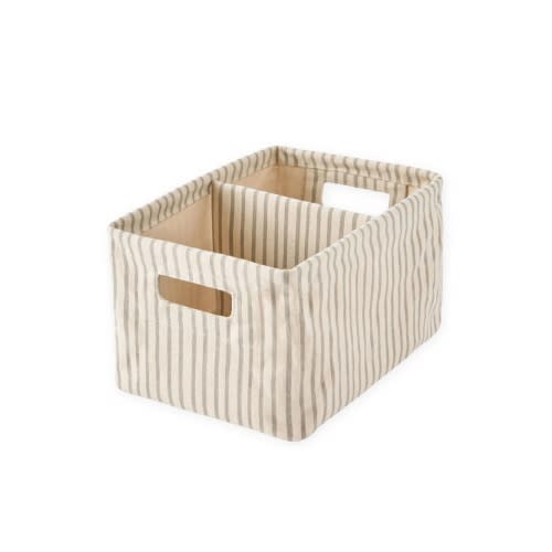 Printed Hideaway Caddy in Stripes Away Pebble Grey