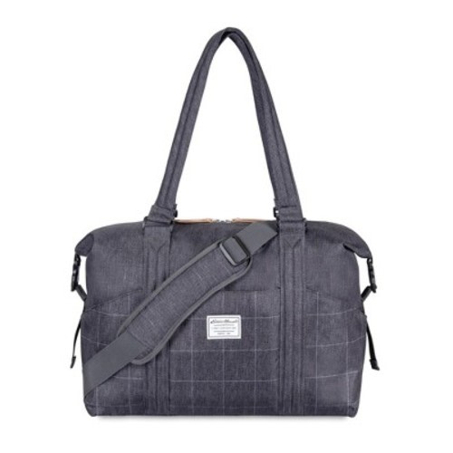 Eddie Bauer Duffel Diaper Bag - Gray Plaid