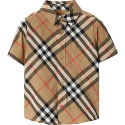 Check Cotton Shirt, 2T