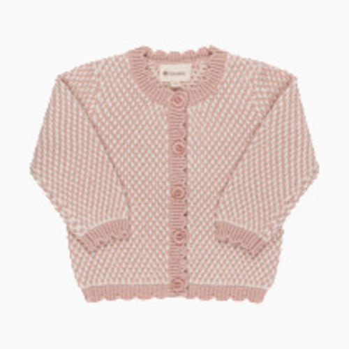 Elys & Co Bubble Knit Cardigan - Mauve, 1 M