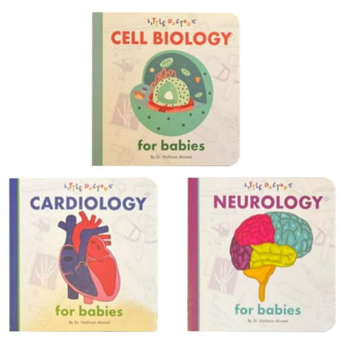 Little Doctors Children's Books Set Little Doctors Children's Books Set,CELL BIOLOGY +CARDIOLOGY+NEUROLOGY for babies,3 Pcs/Sets