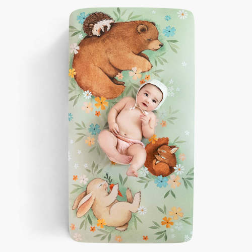 Enchanted Meadow crib sheet by Rookie Humans