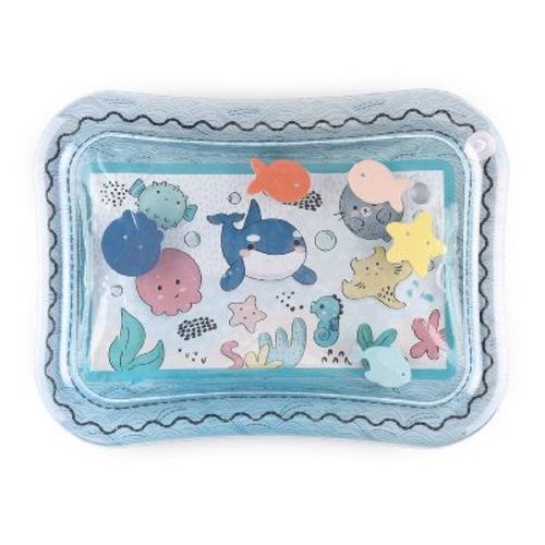 The Peanutshell Sea Life Tummy Time Water Play Mat, Inflatable Sensory Development Toy