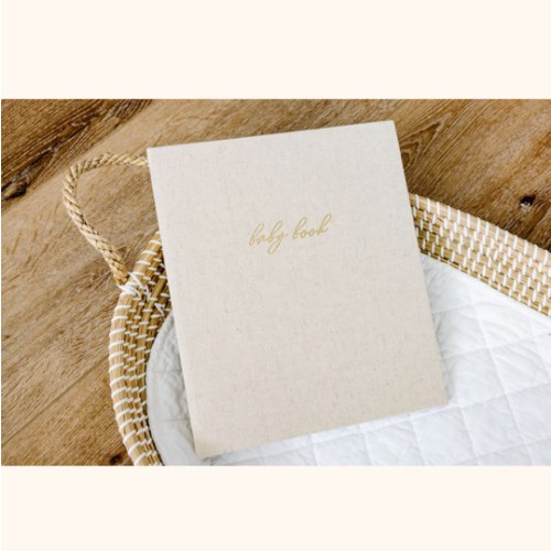 First Year Baby Memory Book - Sand