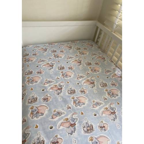 Dumbo Fitted Sheet Dumbo Bedding Sheet Dumbo Baby Cot Fitted - Etsy