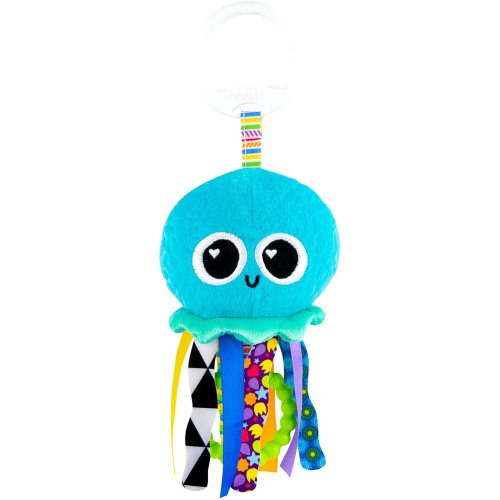 Lamaze Clip On Car Seat and Stroller Toy - Sprinkles The Jellyfish - Tactile Travel Toys for Sensory Development - Baby Sensory Toys - Ages 0 Months and Up