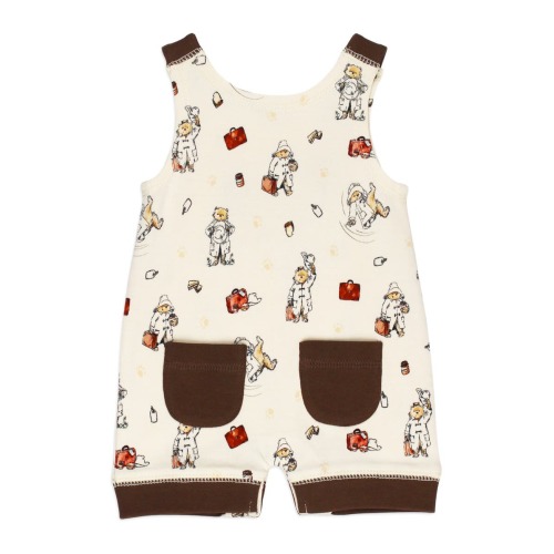 x Paddington Bear™ Sleeveless Organic Cotton Pocket Romper, 3-6m (12-16 lbs)