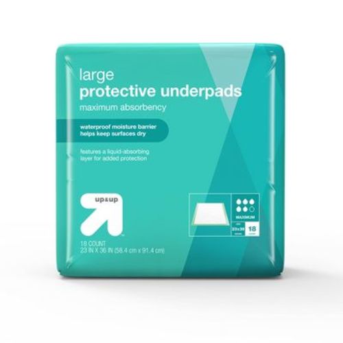 Protective Bed Underpads - Maximum Absorbency - Large - 18ct - Up&up™