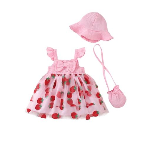 Baby Girl Dress Infant Newborn Clothes Summer Sleeveless Layer Ruffle Dresses Casual Beach Sundress for Girls 0M-3T