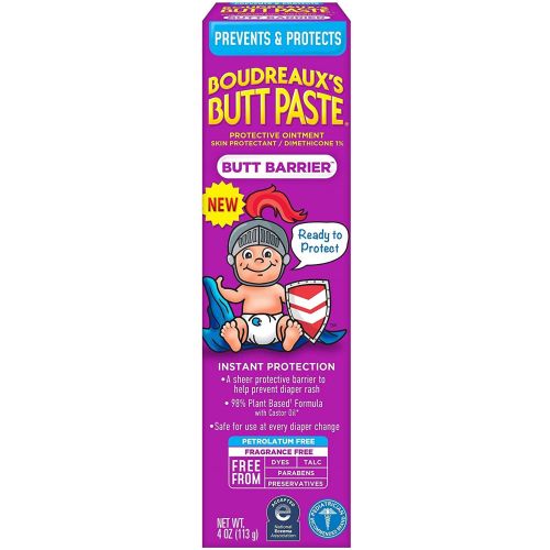 Boudreaux's Butt Paste, Butt Barrier Ointment, Rash Prevention, 4oz