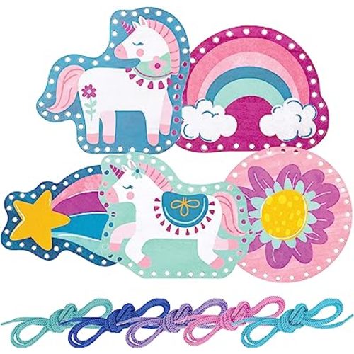 Stephen Joseph Lacing Cards, Unicorn