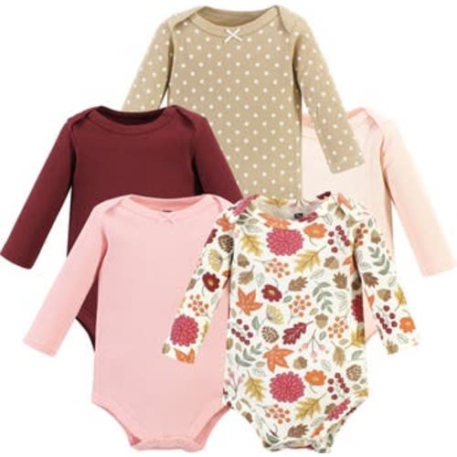 Thermal Long Sleeve Bodysuits, 6-9M