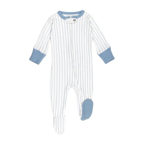 Print Fitted One-Piece Organic Cotton Footie Pajamas, 6-9M