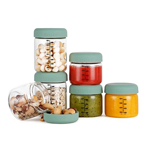 Haakaa Sealed Glass Storage Jar Set 7 oz 4 PK