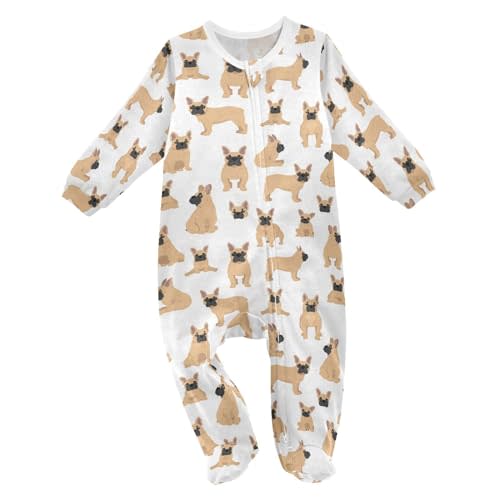 Dussdil Baby One-Piece Footies Newborn Rompers Pajamas Cotton Footed Pjs for Sleep Play Boys Girls