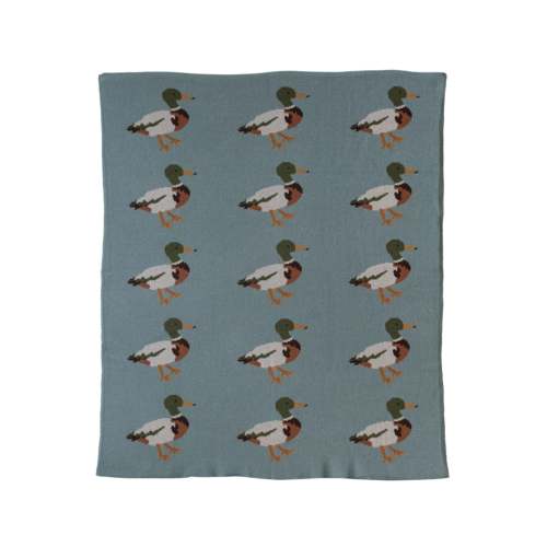 Knit Baby Blanket w/ Ducks