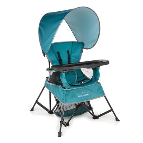 Baby Delight Go with Me Venture Portable Chair | Indoor and Outdoor | Sun Canopy | 3 Child Growth Stages | Teal