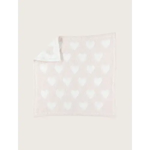 CozyChic® Dream Receiving Blanket (Pink/White Hearts)