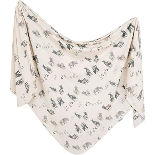 Copper Pearl Baby Swaddle Blanket - Premium Knit Baby Blanket, Large Soft Stretchy Receiving Blankets for Baby Boy and Girl, Swaddles for Newborn, Infant, and Toddler (Cody)