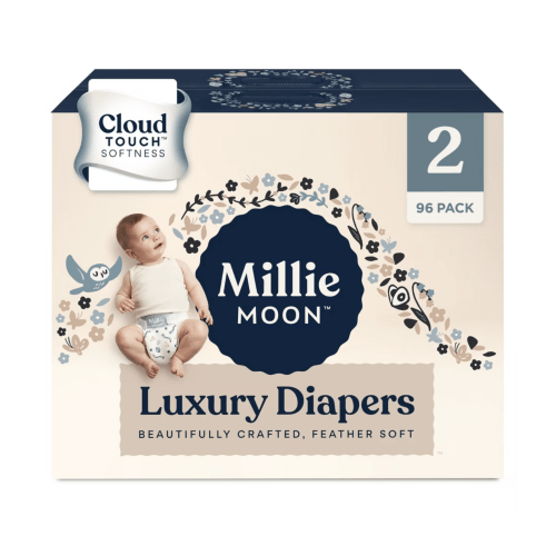 Millie Moon Luxury Disposable Diapers - Size 2 - 96ct
