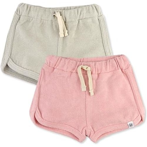 HonestBaby Multipack Shorts 100% Organic Cotton for Infant Baby and Toddler, Boys, Girls, Unisex