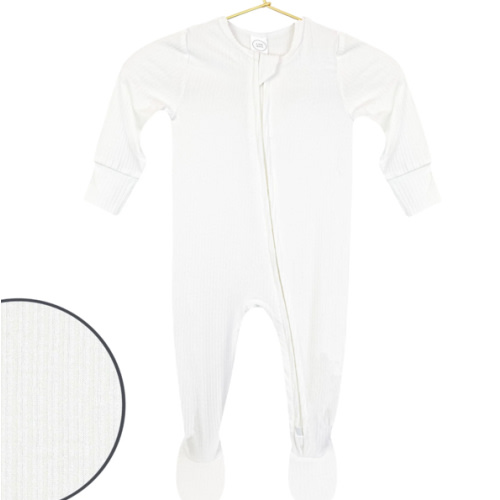 Wren Ribbed Zipper Footies