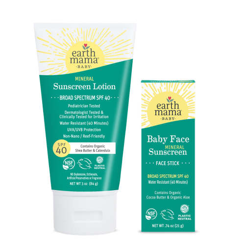 Twice as Nice Baby Mineral Sunscreen Set | Earth Mama