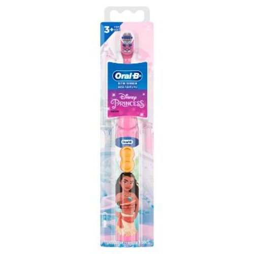 Oral-B Kid's Battery Toothbrush featuring Disney Princess, Soft Bristles, for Kids 3+