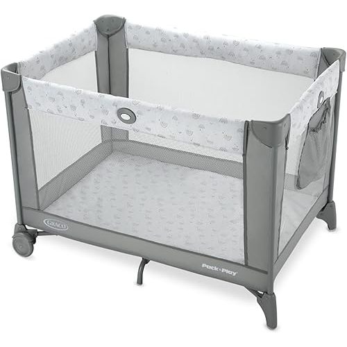 Graco Pack n Play Portable Playard, Reign with Compact Fold and Mesh Storage